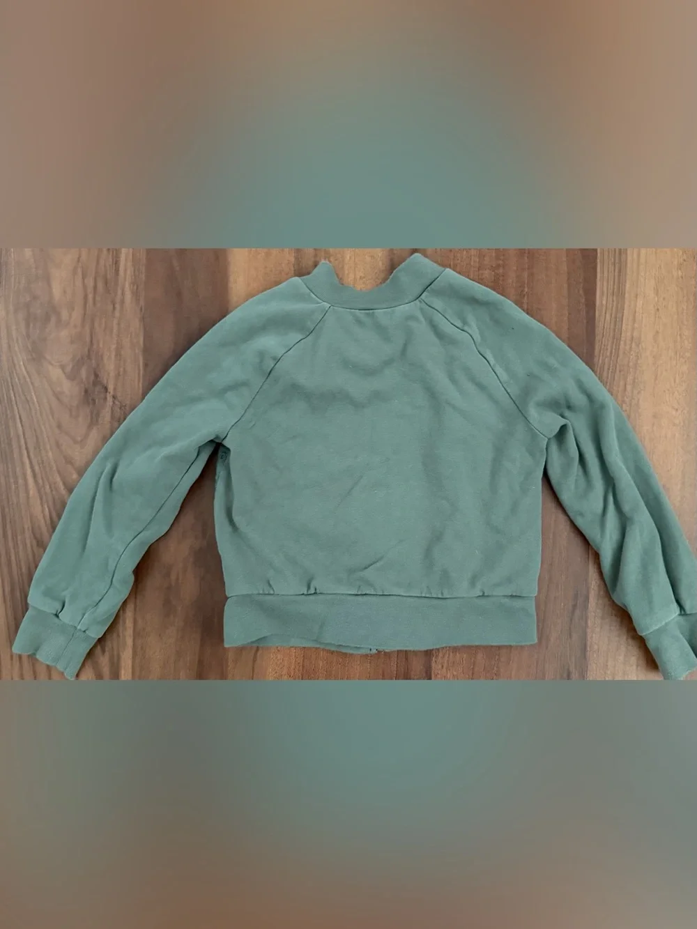 GAP Girls Olive Green Eyelet Zip Bomber Jacket, Small
